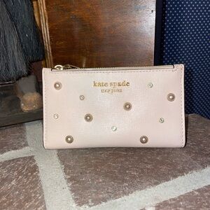 Kate Spade Pink Pearl Studded Women's Wallet